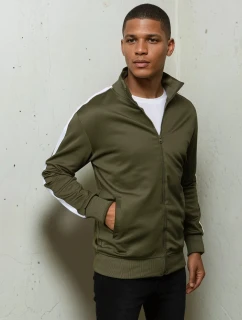 Pánská rozepínací zelená mikina Dstreet model 21967975 - FashionStreet