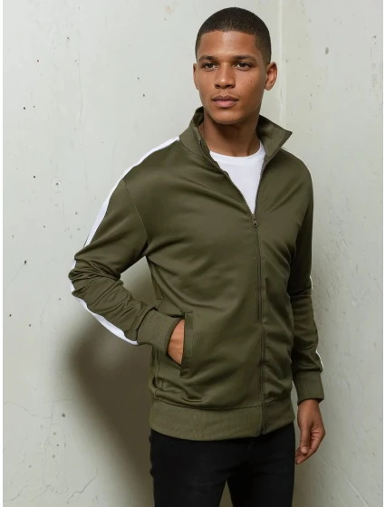 Pánská rozepínací zelená mikina Dstreet model 21967975 - FashionStreet