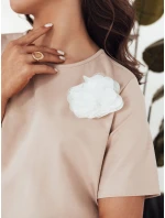 Dámské tričko beige Dstreet model 21975625 - FashionStreet Dámské tričko beige Dstreet model 21975625 - FashionStreet