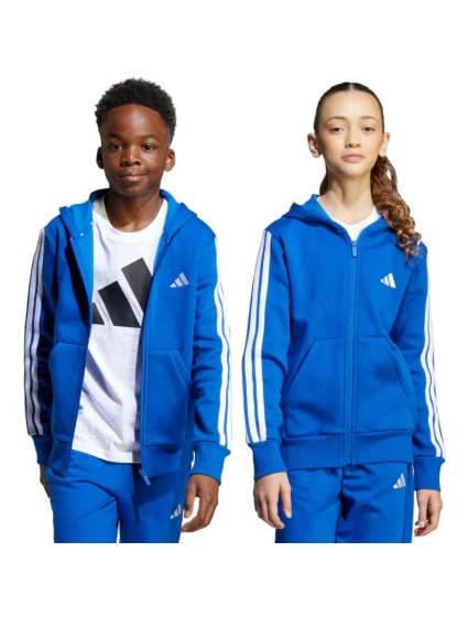 Dětská mikina adidas Essentials Full-Zip Hoodie modrá JY4977