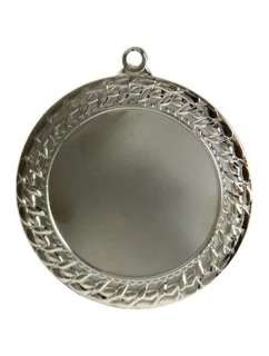 Obecná stříbrná medaile s prostorem pro emblém 50 mm - ocelová medaile