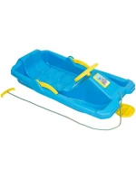 ADAŚ PLASTOVÁ PÁSKA S BRZDOU A ŘÍDICÍM PRVKEM 84x43x25CM MODRÁ