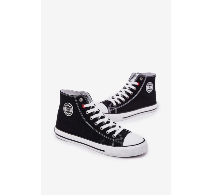 Textilní Pánské Tenisky Big Star NN174304 HI-POLY SYSTEM Černé