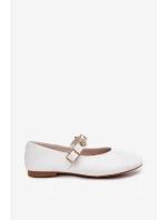 Dámské Baletky S Páskem A Zlatými Bílé model 21699403 - Boto