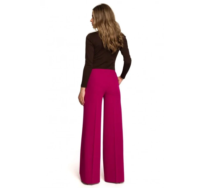 kalhoty švestka model 19662874 - STYLOVE kalhoty švestka model 19662874 - STYLOVE