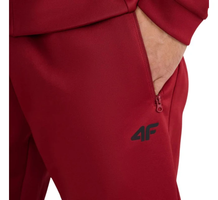 Pánské kalhoty 4F FNK M0936 tmavě červené 4FWAW25TFTRM0936 61S