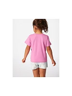 Tričko RIP CURL Rainbow Logo/Desto Tee-Girl, růžové