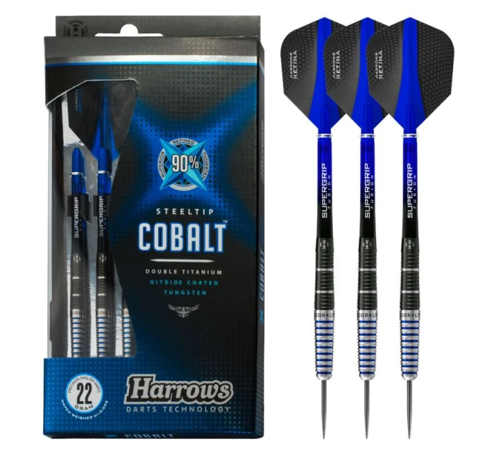 Šipky COBALT 90% Steeltip model 20916146 - Harrows Šipky COBALT 90% Steeltip model 20916146 - Harrows