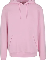 Build your Brand BY 011 Mikina s kapucí z těžké bavlny 56.0011 soft pink