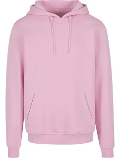 Build your Brand BY 011 Mikina s kapucí z těžké bavlny 56.0011 soft pink
