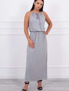 Boho šaty s šedými záhyby