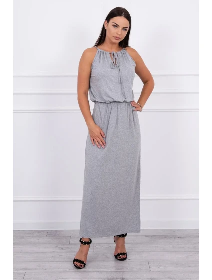 Boho šaty s šedými záhyby Boho šaty s šedými záhyby