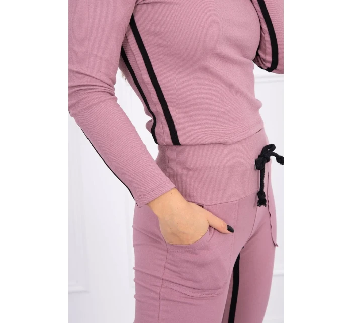 Sada s dvojitými pruhy tmavě růžová Sada s dvojitými pruhy tmavě růžová