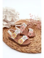 Dětské sandálky s květinami Multikolor Tinette Dětské sandálky s květinami Multikolor Tinette