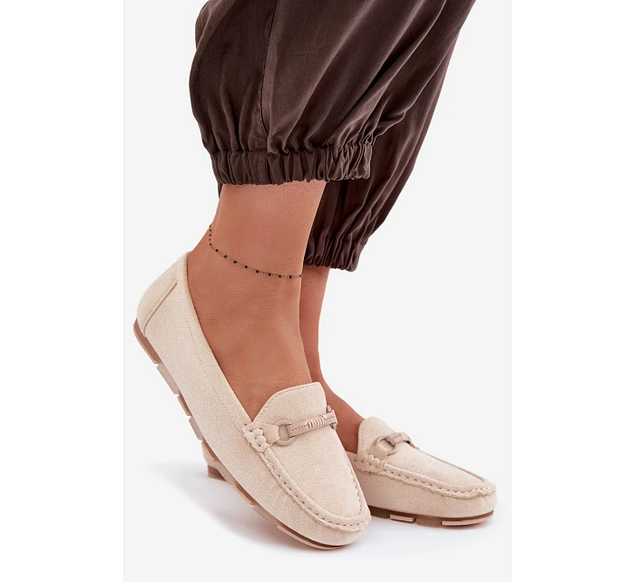 Dámské mokasíny ploché béžové Olisa