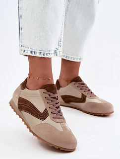 Dámské kožené semišové barefoot tenisky model 22368264 béžové - Zazoo