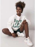 Mikina EM BL 624.90P bílá zelená Mikina EM BL 624.90P bílá zelená