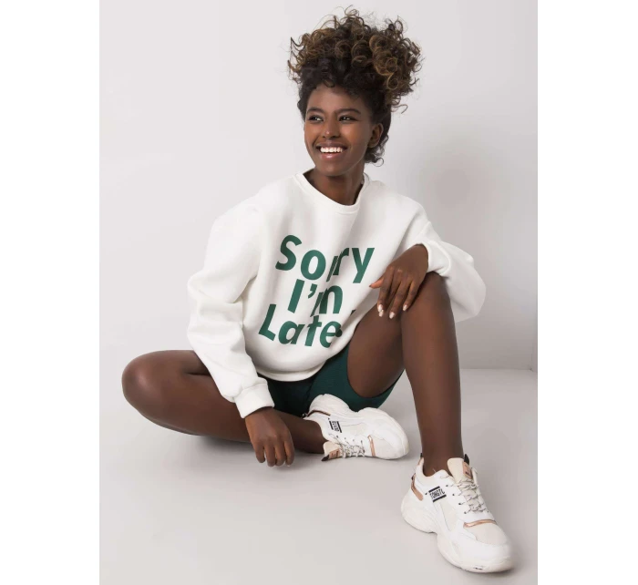 Mikina EM BL 624.90P bílá zelená Mikina EM BL 624.90P bílá zelená