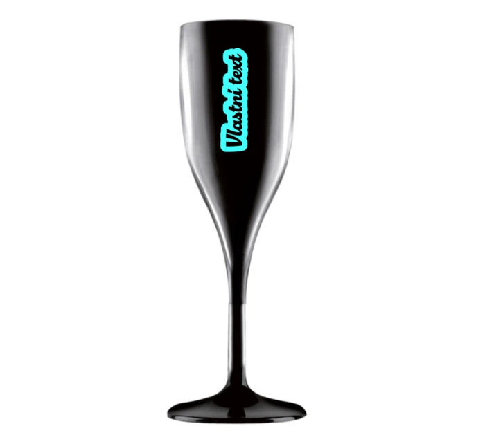 Personalizovaná nerozbitná prosecco sklenice s obrysem Personalizovaná nerozbitná prosecco sklenice s obrysem