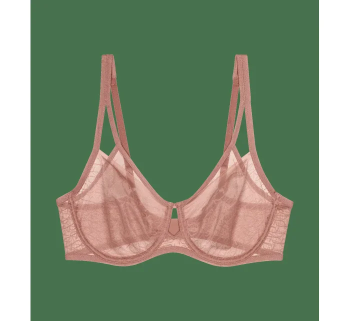 Dámská podprsenka Triumph Signature Sheer W01 EX - TOASTED ALMOND - mandlová 6901 - TRIUMPH