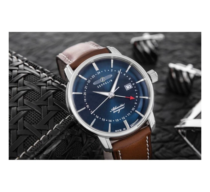 ZEPPELIN Atlantic Timezone 8442-3 Pánské hodinky + krabička ZEPPELIN Atlantic Timezone 8442-3 Pánské hodinky + krabička