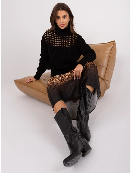 Sweter TO SW model 18970072 czarny - FPrice Sweter TO SW model 18970072 czarny - FPrice