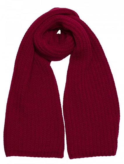 model 21417252 Žebrovaná šála bordó - Moe