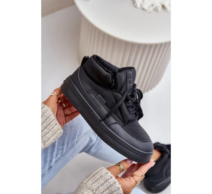 Zateplené Dámské Tenisky Big Star Černé Zateplené Dámské Tenisky Big Star Černé