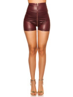 Sexy KouCla High Waist Wetlook Shorts