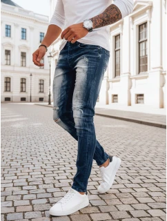 Pánské tmavě modré džínové kalhoty FashionStreet UX3993