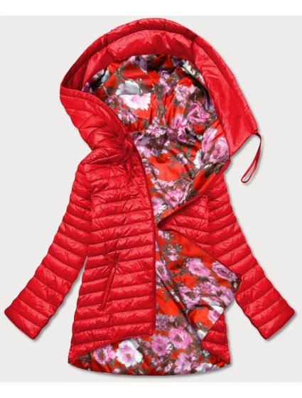 Červená oboustranná dámská bunda model 17217551 - MINORITY Červená oboustranná dámská bunda model 17217551 - MINORITY