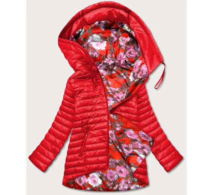 Červená oboustranná dámská bunda model 17217551 - MINORITY Červená oboustranná dámská bunda model 17217551 - MINORITY