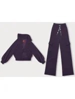 Fialový casual komplet s kalhotami typu cargo model 18875854 - LHD Fialový casual komplet s kalhotami typu cargo model 18875854 - LHD
