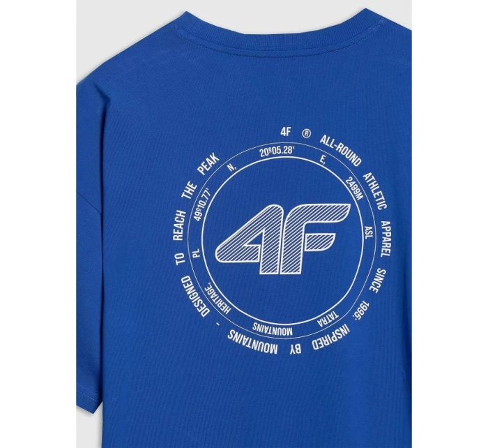 Pánské tričko oversize s potiskem 4F 4FWAW25TTSHM2403-36S