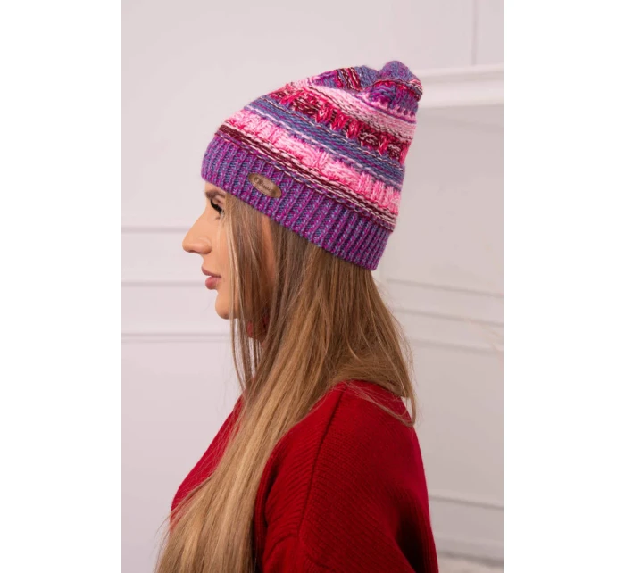 Fleecová čepice Patrycja K254 pink model 18752127 - K-Fashion Fleecová čepice Patrycja K254 pink model 18752127 - K-Fashion