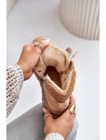 Dámské Zateplené Boty Trapery Na Platformě Hnědé model 21673064 - EVENTO