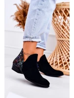 Dámské Kožené Boty černé S model 21519497 - Maciejka