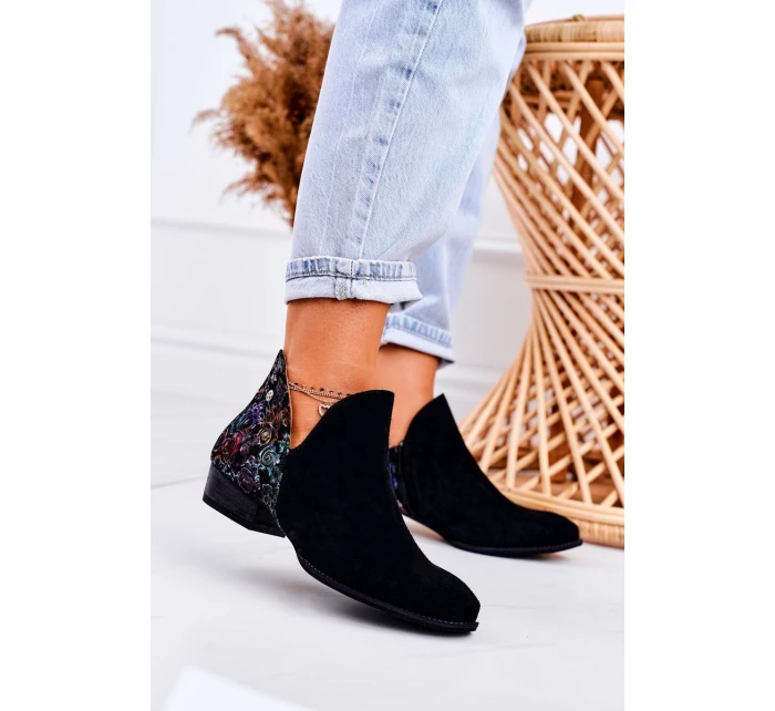 Dámské Kožené Boty černé S model 21519497 - Maciejka