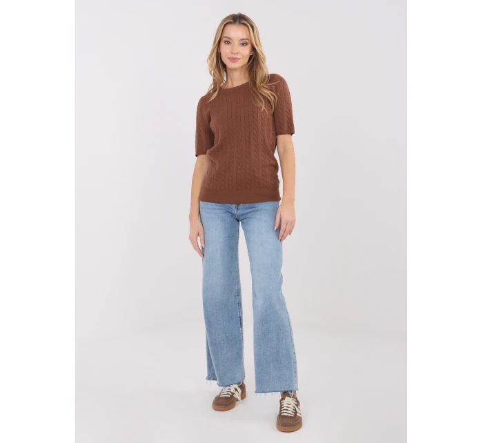 Sweter PM SW B model 21821378 jasny brązowy - FPrice