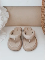 Dámské žabky beige model 21990301 - Dstreet