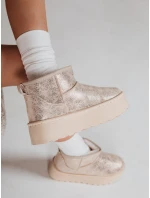 Dámské semišové béžové sněhule FashionStreet ZY1293