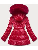 METALICZNA KURTKA DAMSKA CZERWONA model 21244032 - S'WEST
