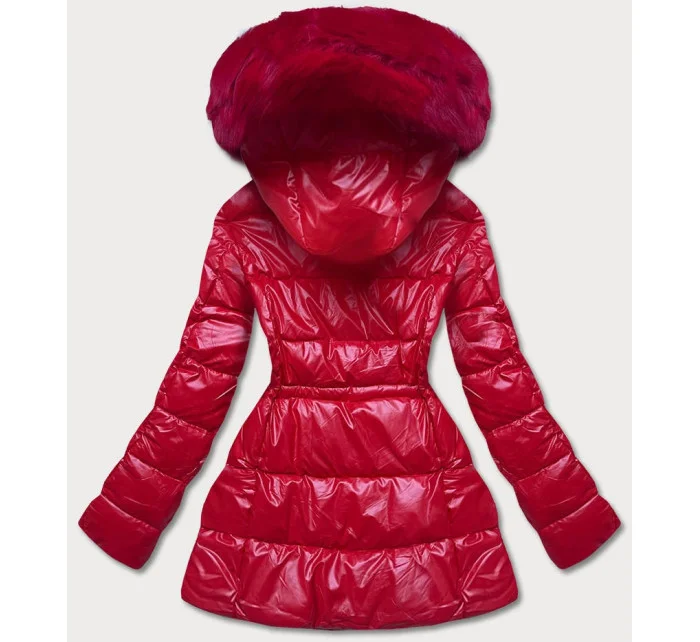 METALICZNA KURTKA DAMSKA CZERWONA model 21244032 - S'WEST