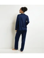 Dámské pyžamo set DIM PYJAMA SET - DIM - tmavě modrá