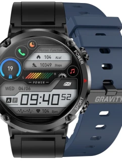 Chytré hodinky  + modrý silikonový řemínek model 21805489 - Gravity