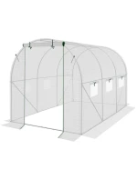 Krycí plachta pro zahradní tunel 200x300x200 cm BÍLÁ Krycí plachta pro zahradní tunel 200x300x200 cm BÍLÁ