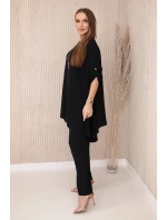 Sada halenky + kalhot s přívěskem černý Sada halenky + kalhot s přívěskem černý