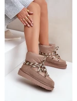 Semišové Sněhule Dámské S   Taupe model 21679986 - D.Franklin