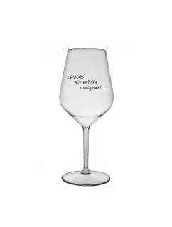 PROTOŽE BÝT REŽISÉR NENÍ PRDEL - čirá nerozbitná sklenice na víno 470 ml