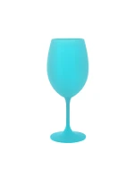 Tyrkysová sklenice na víno 350 ml